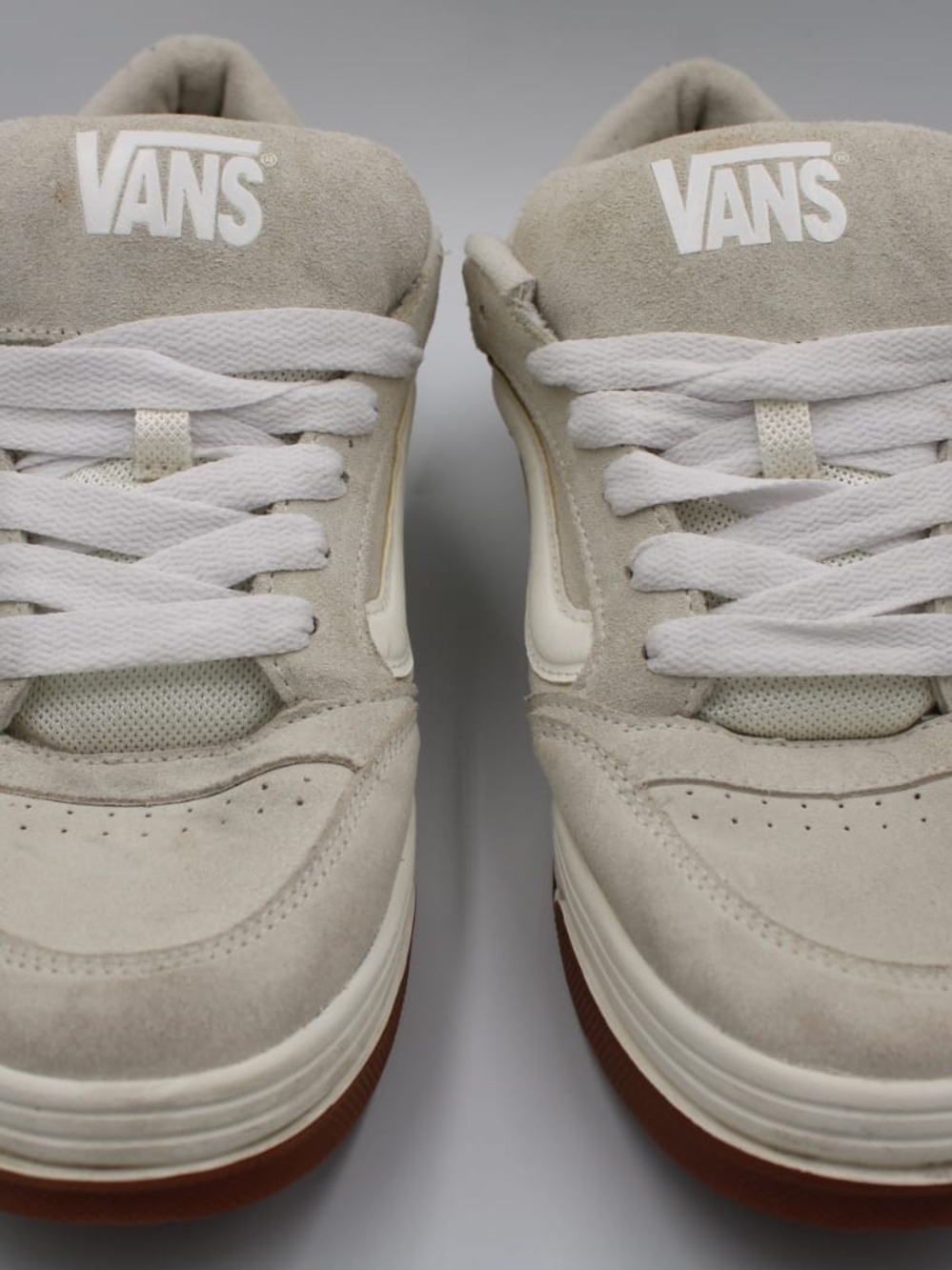 Vans Men’s Suede Low-Top Sneakers in Light Beige